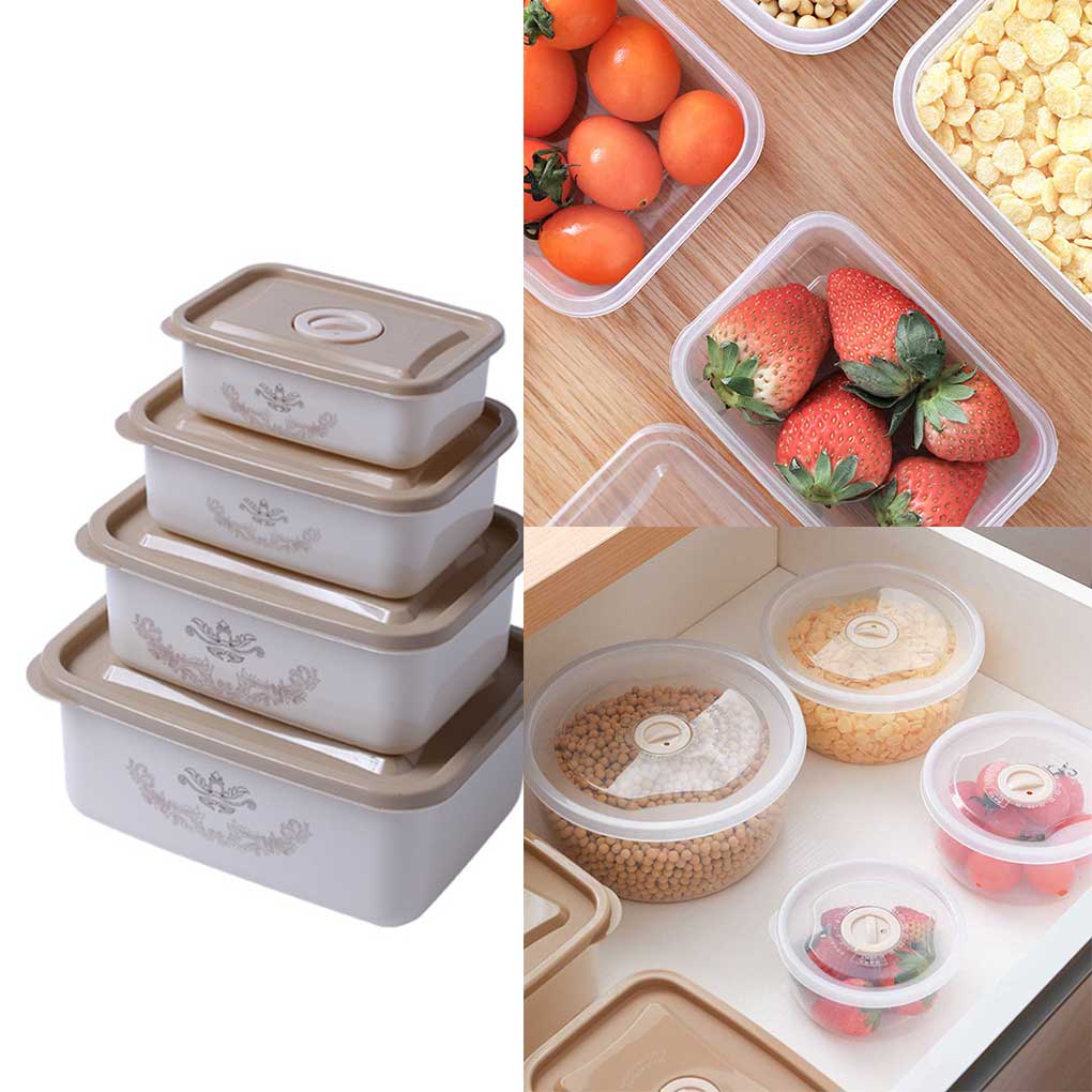 Meal Food Storage Preparation Containers & Lids Microwaveable Fridge Lunch Box