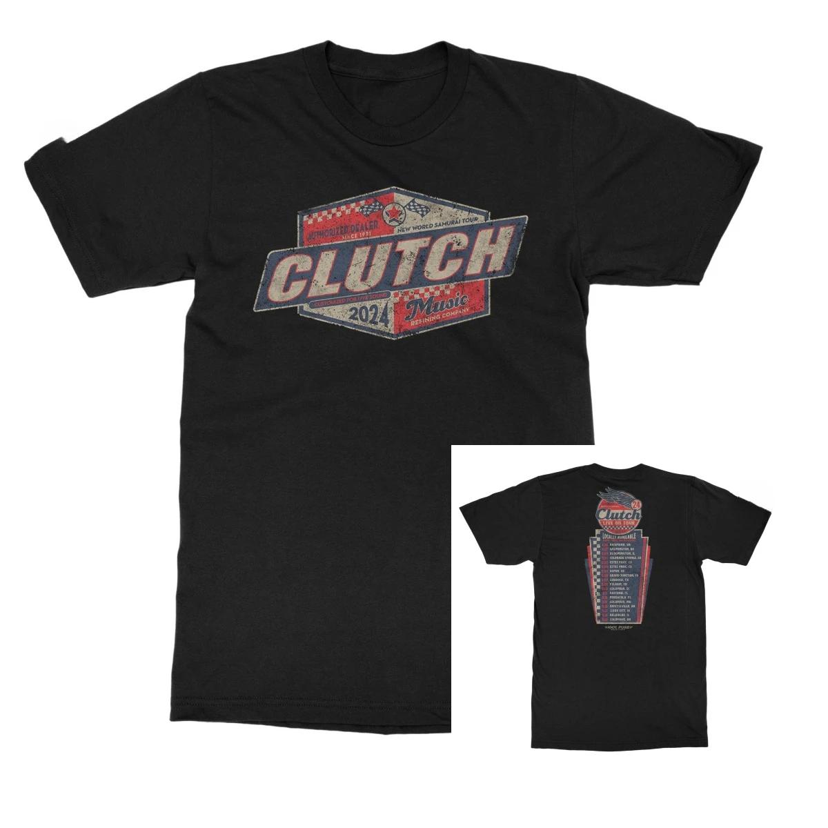 2026 Clutch Mountain of Bone Band T-Shirt 100% Cotton Graphic Tee Men Women Summer Streetwear Top S разноцветный