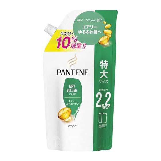 Pantene Shampoo 660mL 10% extra refill extra large airy soft care
