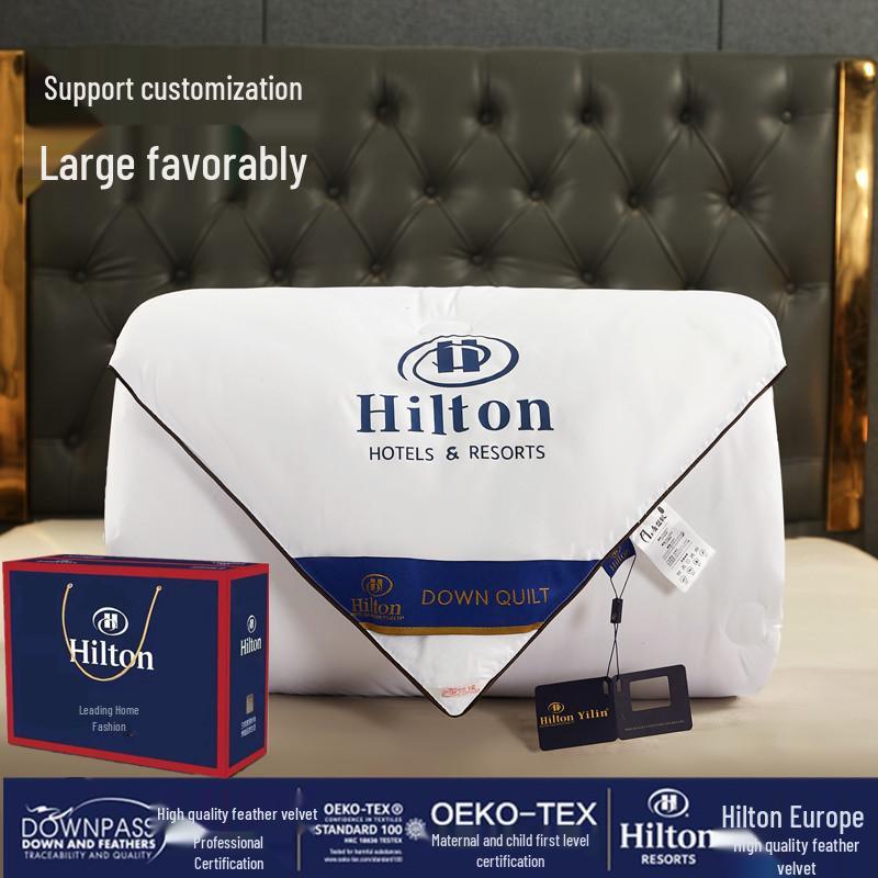 Hilton Hotel Style Silk Cotton Quilt - Elegant & Lightweight for Spring, Summer, Autumn