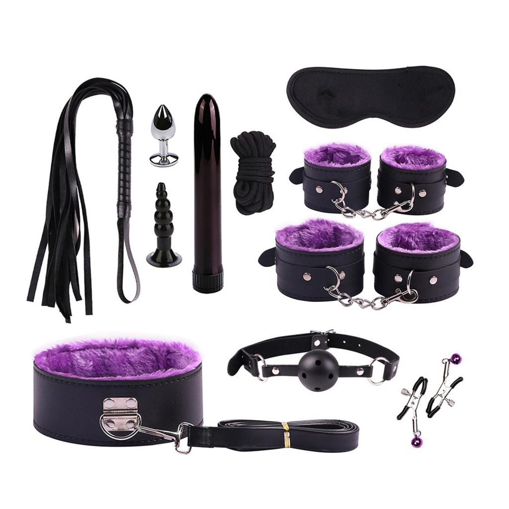 Couples Sex Toy for Adult Game Erotic BDSM Sex Kits Bondage Handcuffs Sex Game Whip Gag SM Bdsm Toys Nipple Clamps CYR