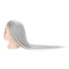 2 Colors Practice Head Mannequin Dolls Hair Salon Cosmetology Hairdressing Tool Light Gray
