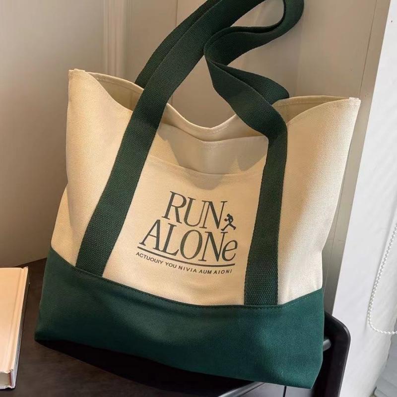 Japanese Minimalist Canvas Tote Bag - Large Capacity, Chic Shoulder Bag for Women & Students
