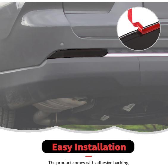 RT-TCZ Copertura Decorativa Fendinebbia Posteriore Nero Affumicato Accessori Esterni per Jeep Grand Cherokee 2022 2023 2024 2025