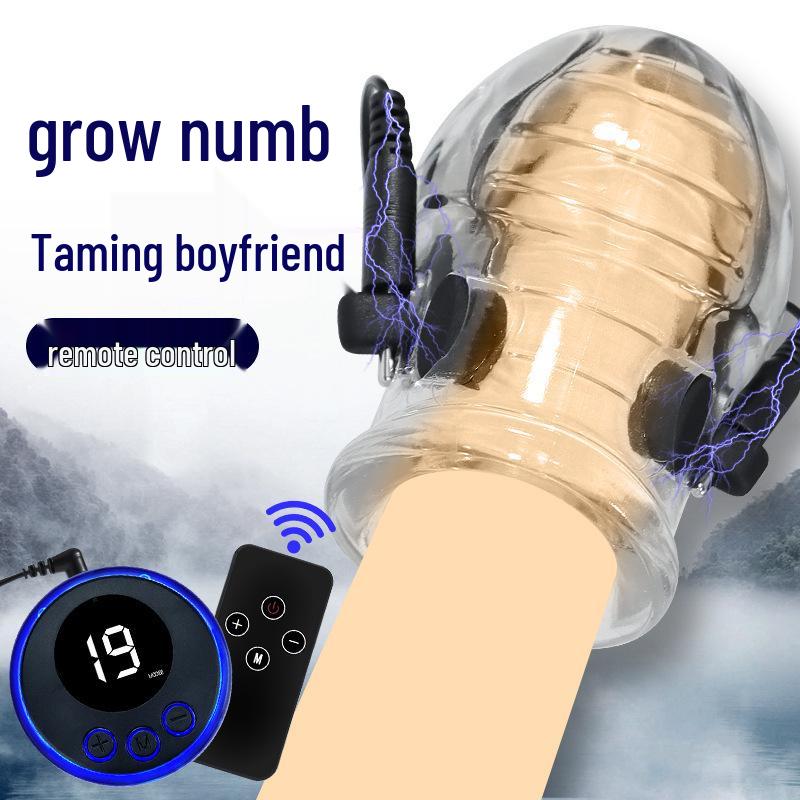Men's Remote Control Desensitizing Electric Shock Trainer for Endurance and Self-Pleasure