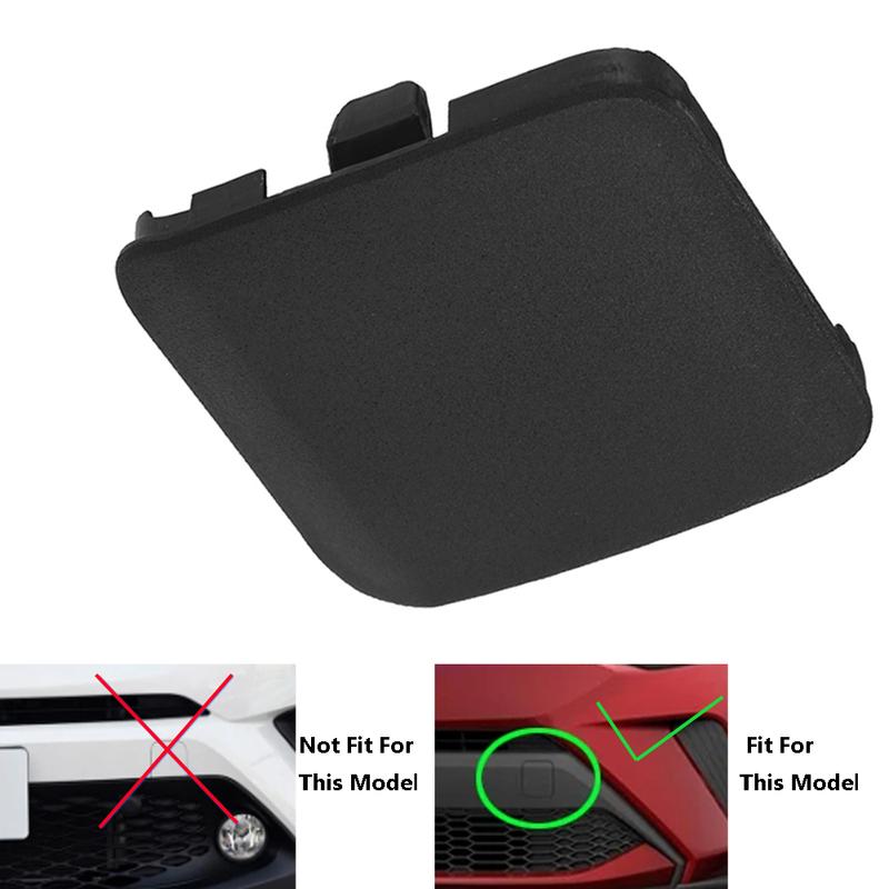 Car Front Bumper Tow Hook Cover Trailer Hauling Eye Cap Lid Black For Toyota CHR - 52128F4200 52128-F4200