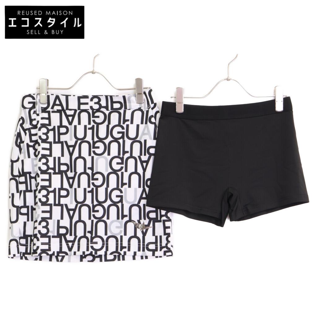 1piu1uguale3 [GOLF] GSP047 White Full Mix Logo Tight Skirt Skirt 2 whiteUsed