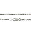 [Shinjuku Gin No Kura] Oxidized Azuki Chain (50cm) Approx. 2.1mm Wide, Thin, Sterling Silver 925 Necklace, Men's, Chain Only