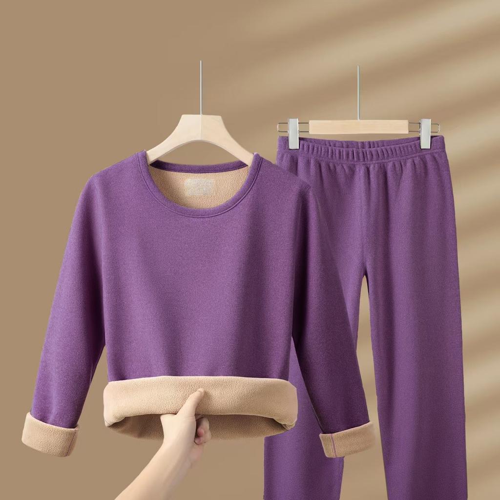 1 Set Ultra Dicke Thermounterwäsche Damen Stehkragen Nahtlos Warm Lingerie Winter Langarm Bottoming Thermokleidungssets