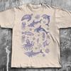 90s Sea Animals Vintage Tee, Retro Ocean Tshirt Cute Sea Creatures Shirt, Ocean Gifts, Unisex Cotton T-shirt, Ocean Lovers, Dolphin Lover