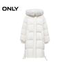 ONLY Women's 2025 Winter 90% Goose Down Mid-Length Hooded Puffer Coat