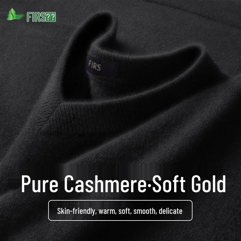 Shanshan Pure Cashmere Men's V-Neck Sweater