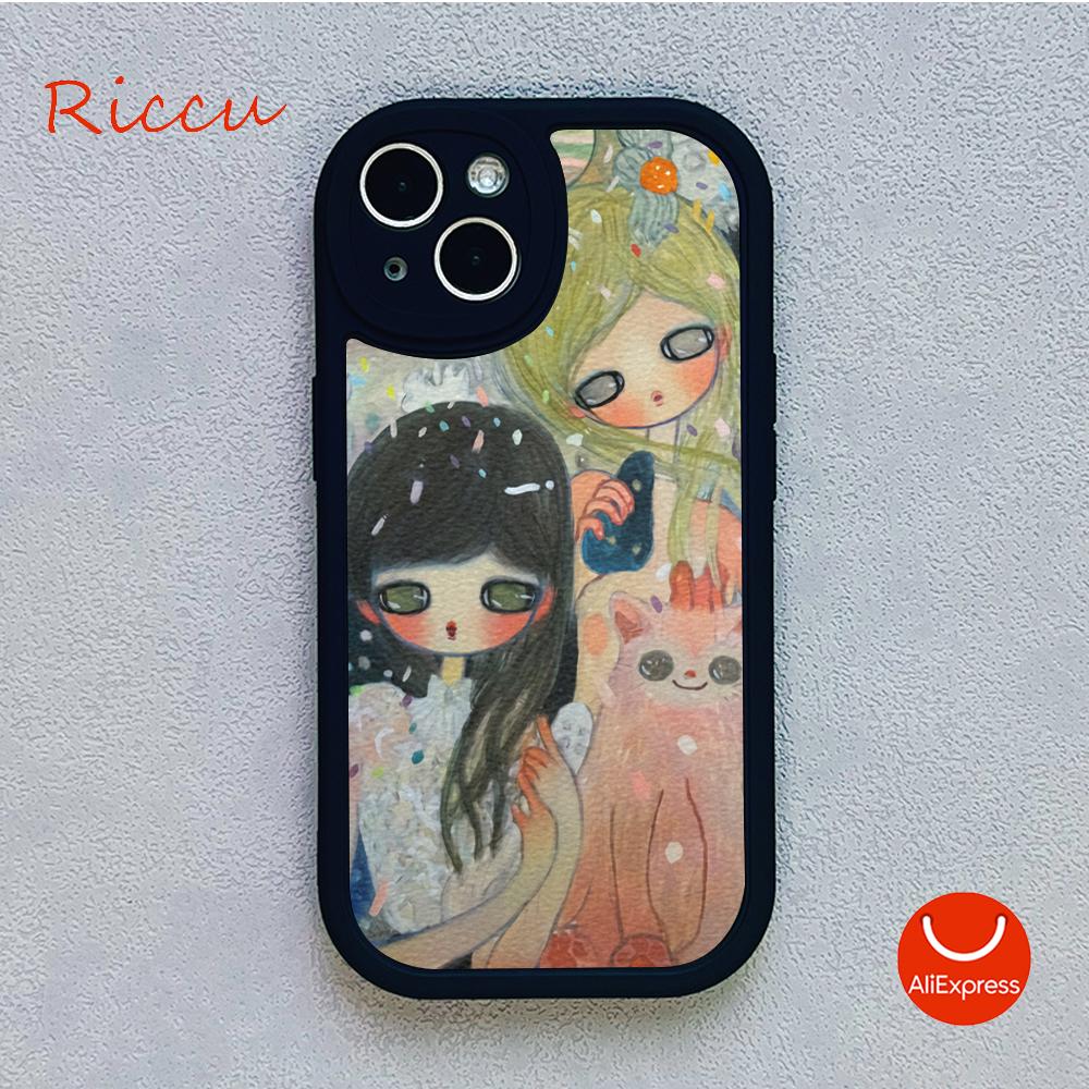 

Продажа чехлов для телефонов Aya Takano для iPhone 14 13 11 12 Pro MAX 13 12 MiNi 7 8 plus iphone 14 pro XS XR Защитные чехлы из овчины iphone 14 Promax