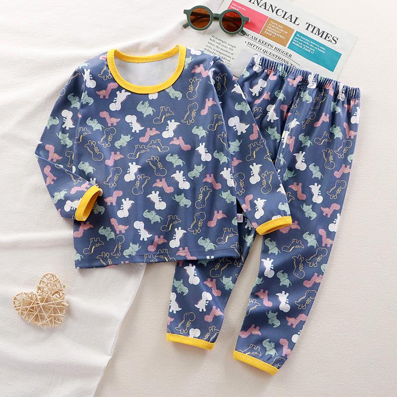 Children's Thermal Cartoon Pajamas Set: Boys' and Girls' Autumn Underwear & Pants