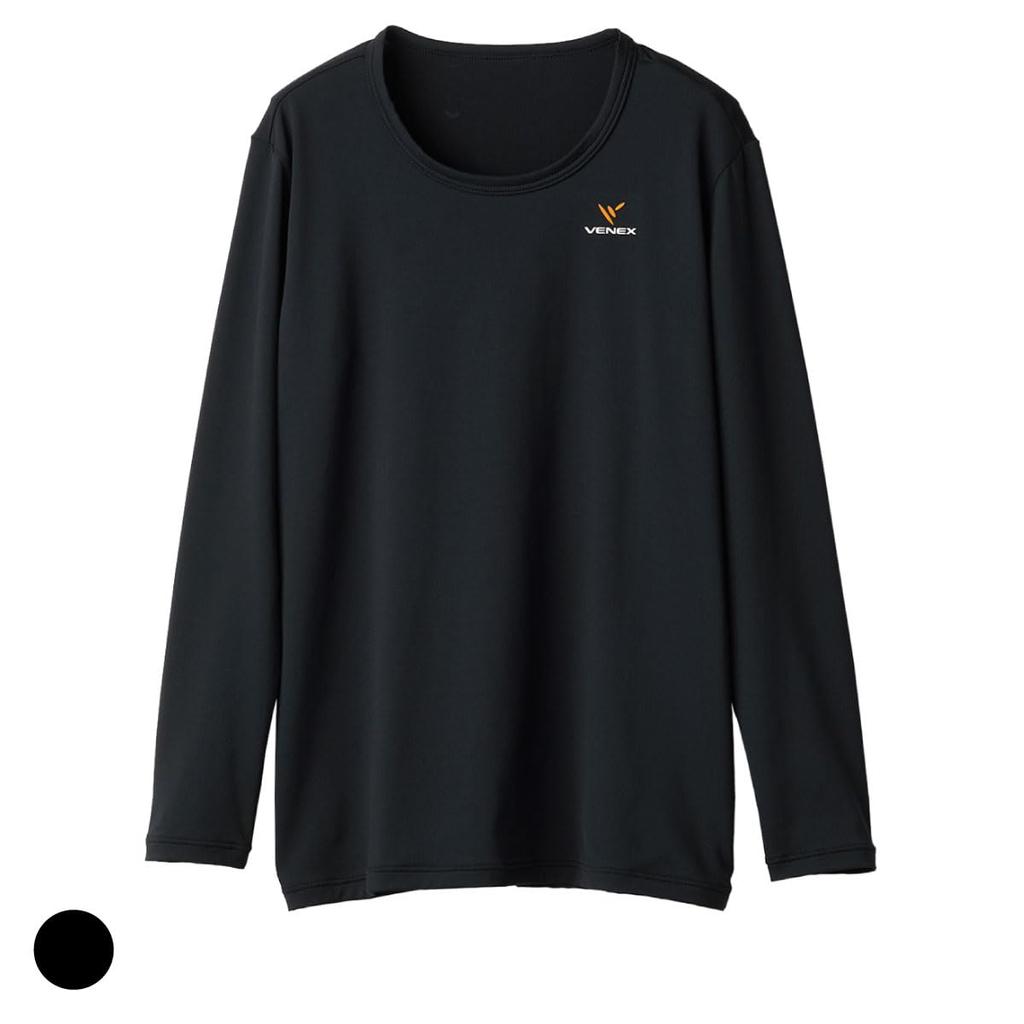 VENEX Long Sleeve Recovery 67340304 Women's T-Shirt, Black, Medium,