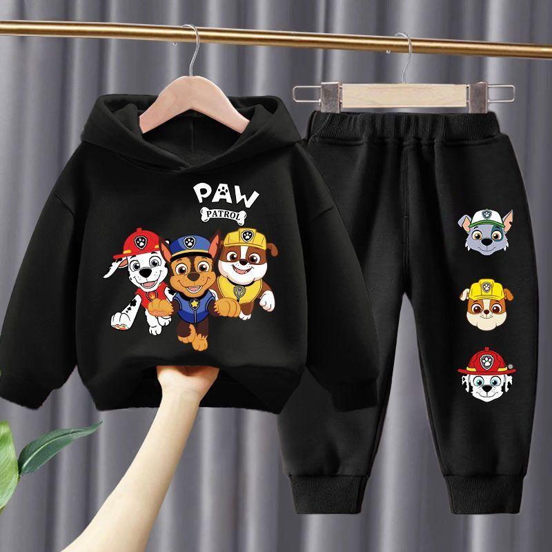 Spring Autumn Children's Clothing Set Boys Thin Sweatshirt and Sweatpant Two Piece Suit PAW Patrol Kids Tracksuit Sweatsuit