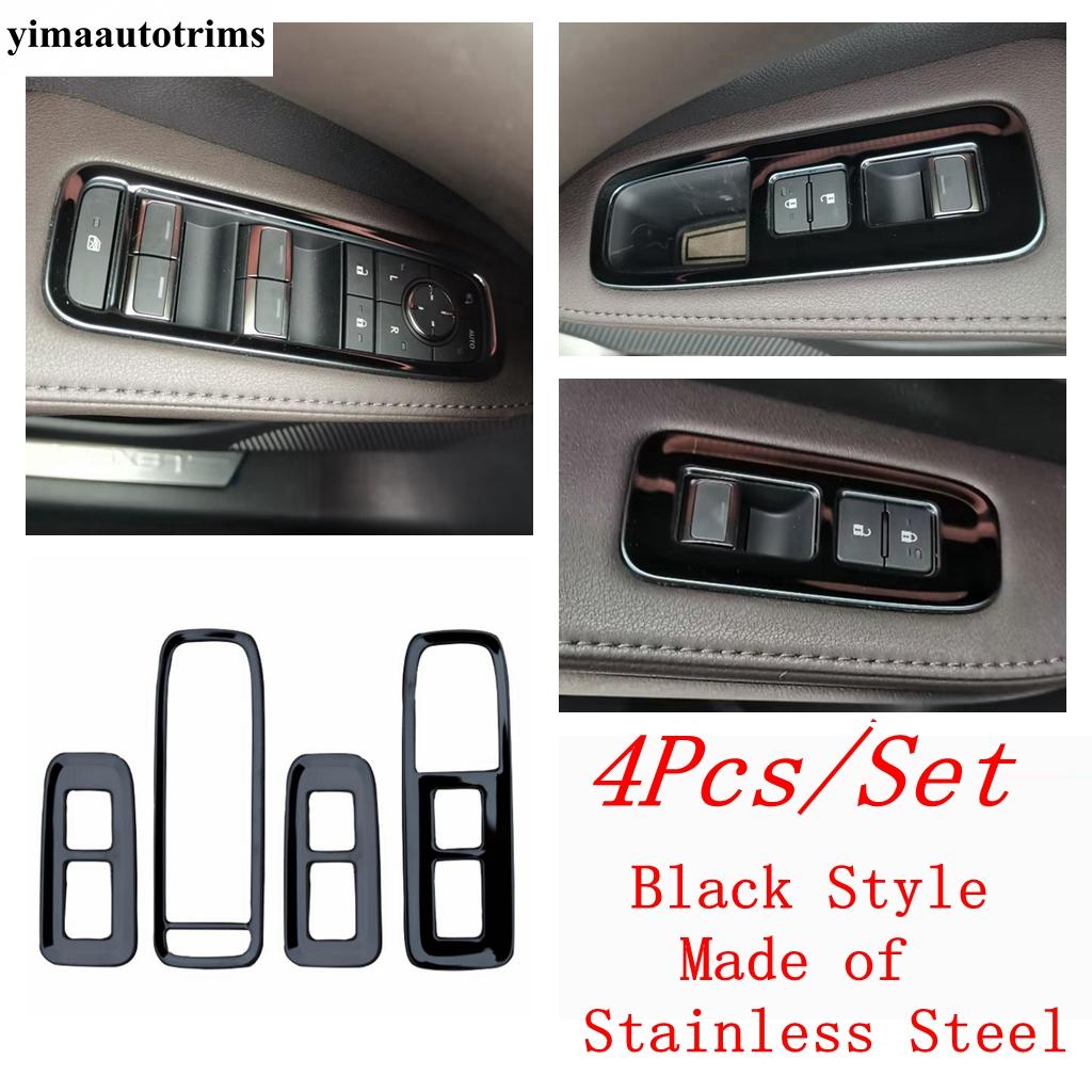 

Inner Door Window Lift Switch Panel Handle Bowl Catch Frame Cover Trim Accessories Exterior For Lexus RX 350h 450h - 2025 A-Black Style