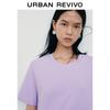UR2026 Women's Casual Pastel Layered Ruffle Round Neck Dress