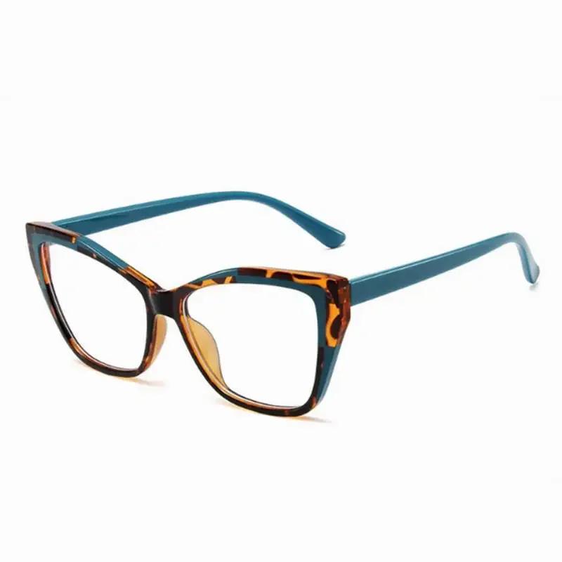 Cat Eye Anti Blue Light Computer Plano Reading Glasses New Optical Eyeglasses Frames for Women Fashion Retro Luxury Eyewear