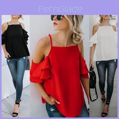 Minimalist Solid Color Off Shoulder Tank Top For Office And Casual Wear