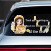 Reflective Rear Window Sticker: ‘May All Your Wishes Come True’ - Creative Message for Female Drivers