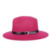 Hat Women's Summer Grass Yarn Simple Neutral Men's and Women's Sun Hats for Outdoor Travel and Leisure