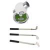 Clock Pen Holder Ball Shaped Pencil Organizer with Round Base for School Office Desktop Decoration