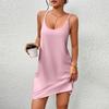 Women's Nightgown Sleeveless Chemise Pajama Dress Spaghetti Strap Racerback Tank Dress with Pockets