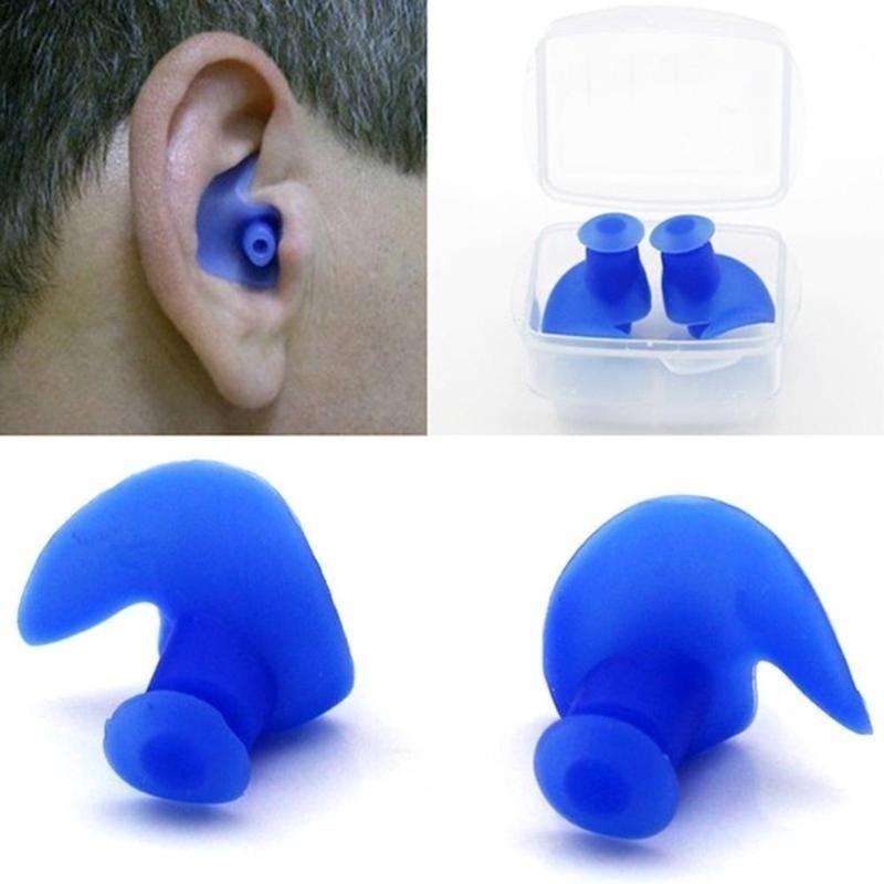 NEW Spiral Silicone Swimming Diving Screw Earplugs Waterproof RF