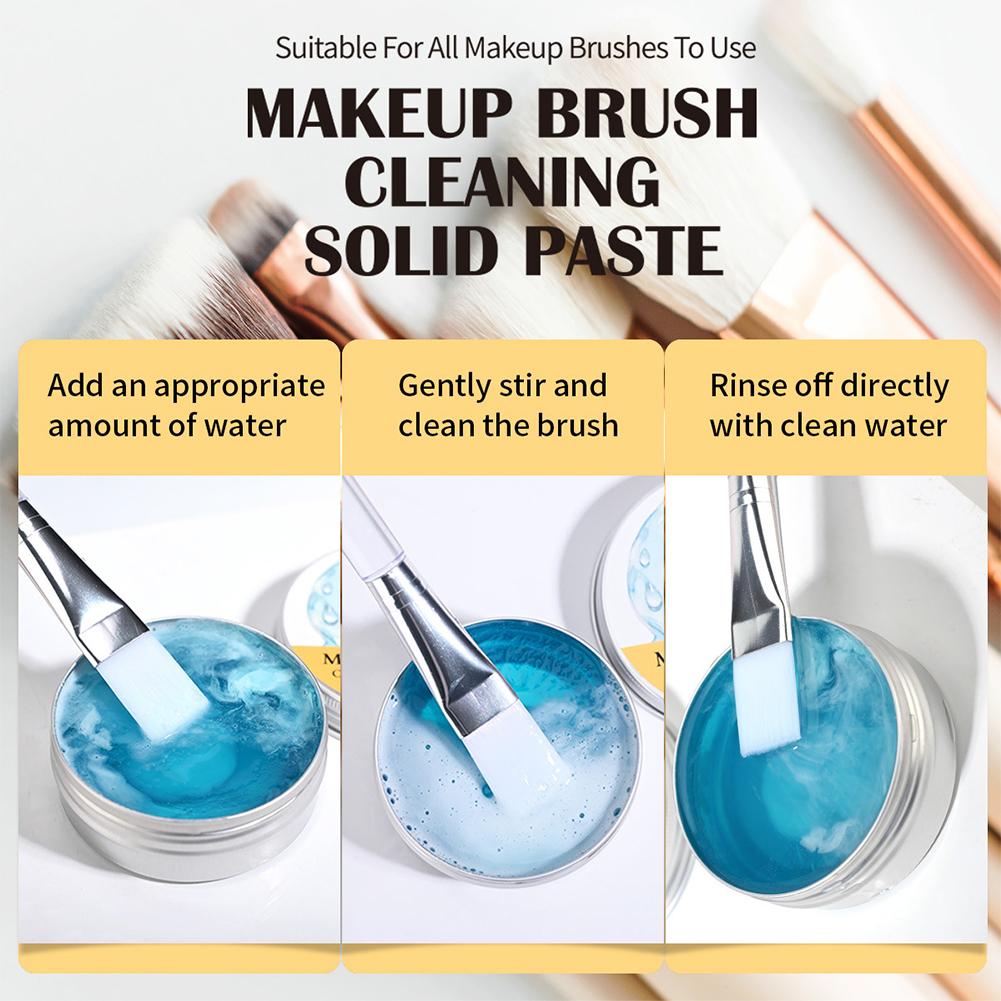Makeup Brush Cleaner Soap Solid Brush Cleaning Mat Removes Cosmetic Color Brush Cleaner Pad for Cleaning Makeup Sponges Brushes