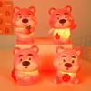 Cartoon Bear Night Light Anime Soft Bedroom Led Lights Keychain Christmas Gifts