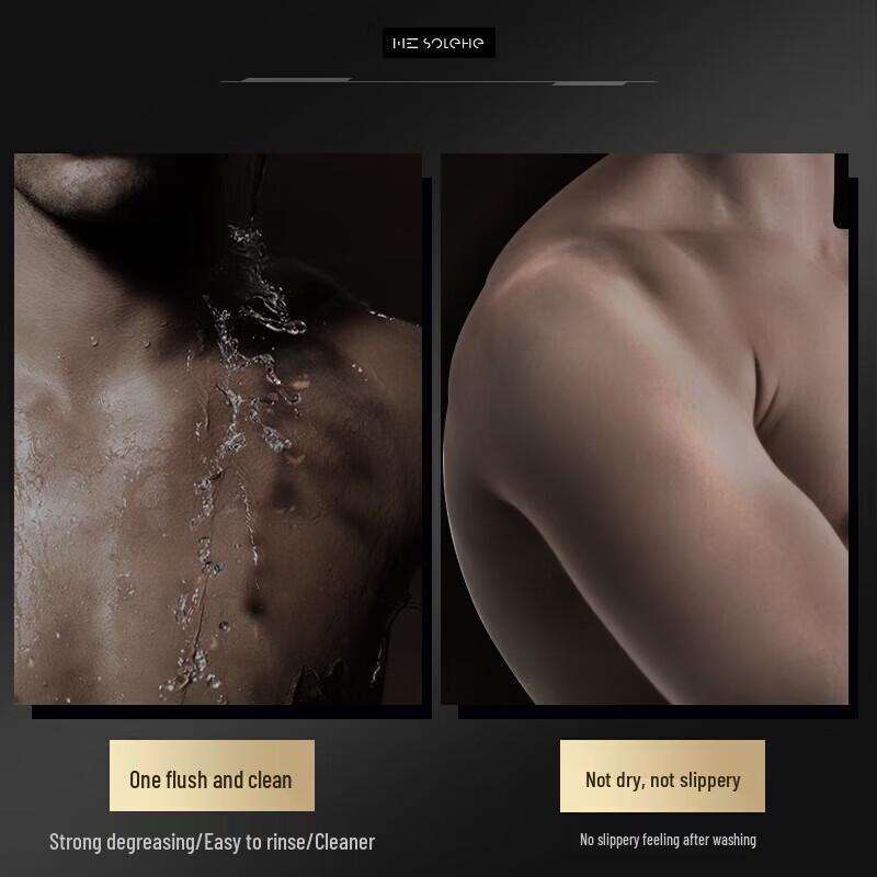 Hefengyu Men's Woody Scent Shower Gel & Shampoo Set