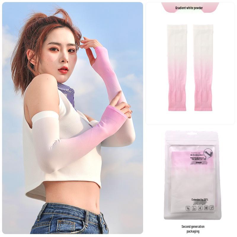 Ice Silk Sun Protection Sleeves for Men & Women - Outdoor Sports & Cycling Arm Protectors