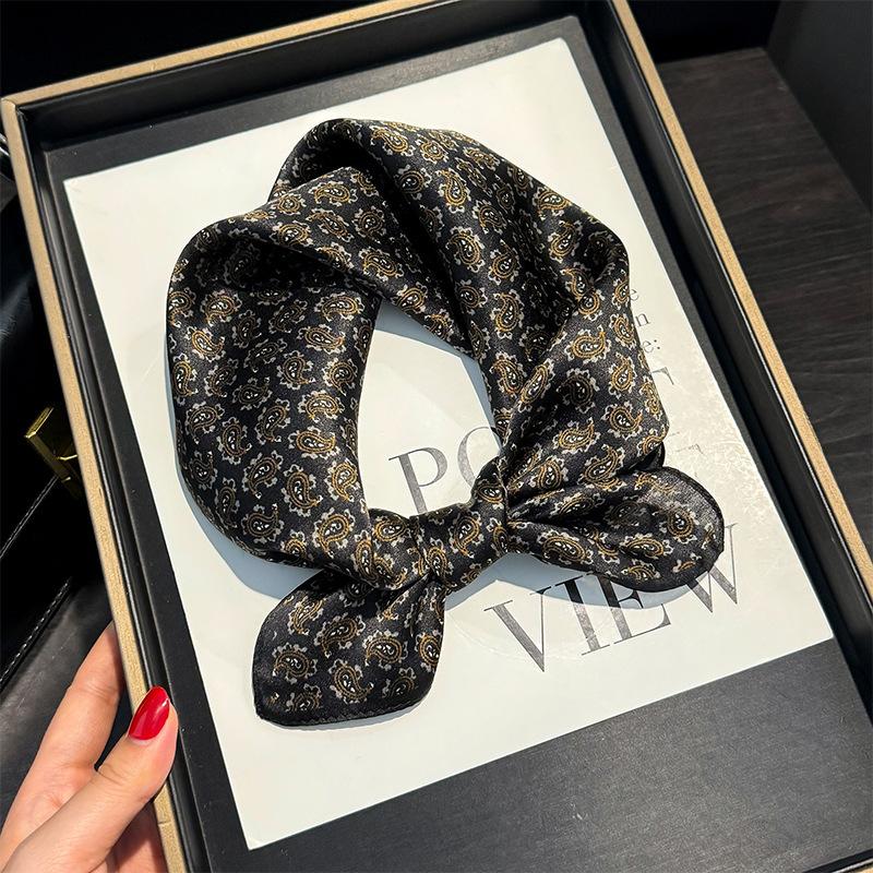 100% Natural Silk Scarf Women Luxury High Quality Headband Square Foulard Female Neckerchief Shawl Wraps Hijab Bandana Scarves