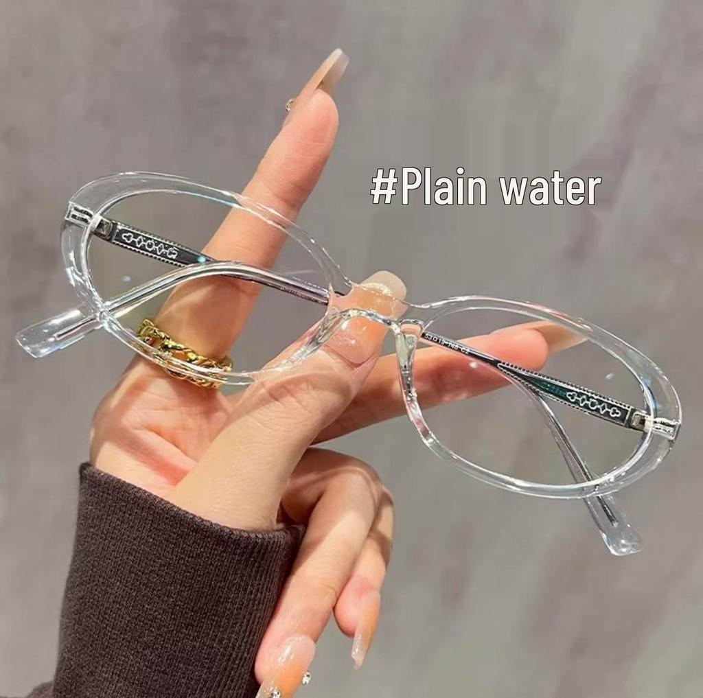 5002 High-End Women's Anti-Blue Light Reading Glasses: Fashionable Slim Oval Frame for Enhanced Clarity for All Ages
