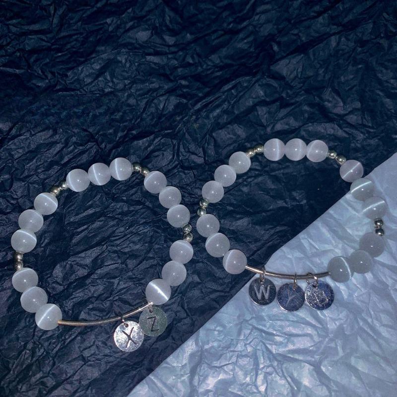 

1шт опаловый браслет женский простой студенческий нишевый дизайн персонализированный подруге пара подарочный браслет