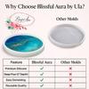 14" Round Silicone Resin Mold – Large Epoxy Casting Mold for River Tables, Stools & DIY Home Decor – Reusable Flexible Craft Mold