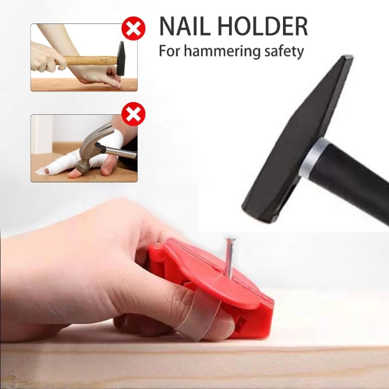 Hammering Guard AntiHammer Nail Protector Nails Holder Attachment Prevent Injuries and Improve Efficiency Hand Tool