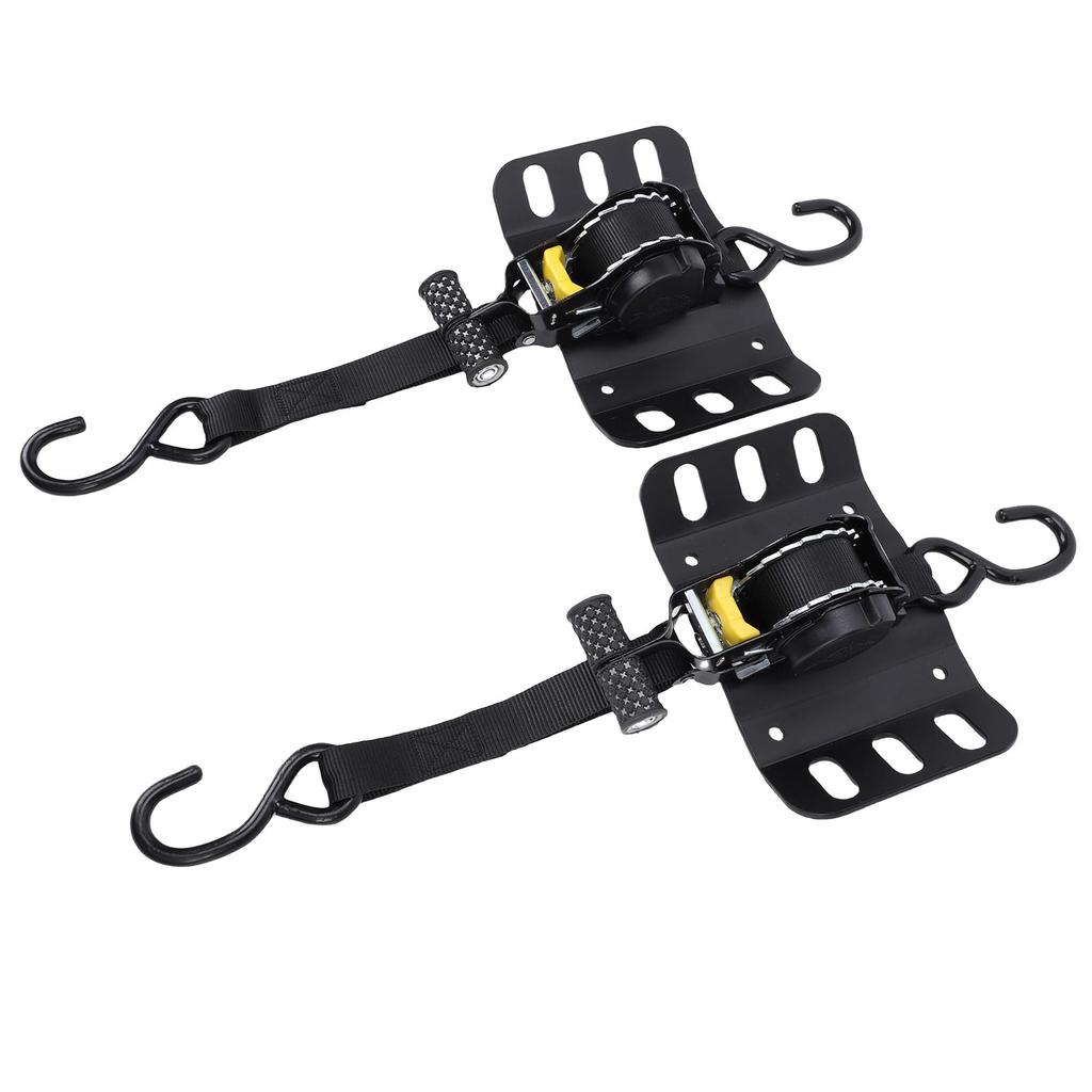 2PCS Retractable Truck Bed Ratchet Straps FL3Z 9928408 AB Self Retracting Tie Down Straps with Boxlink Plates and Dual