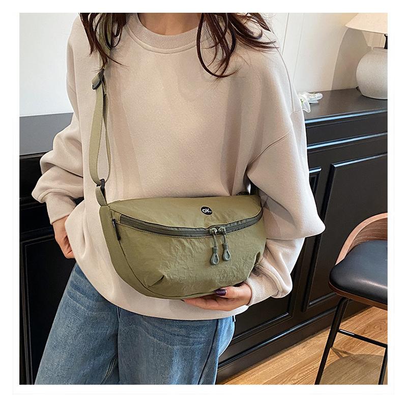 

Women s Hobos Large Capacity Daily Shoulder Bags for Students Shopping Crossbody Bag Zipper Open GYM Shopping Bags зелений