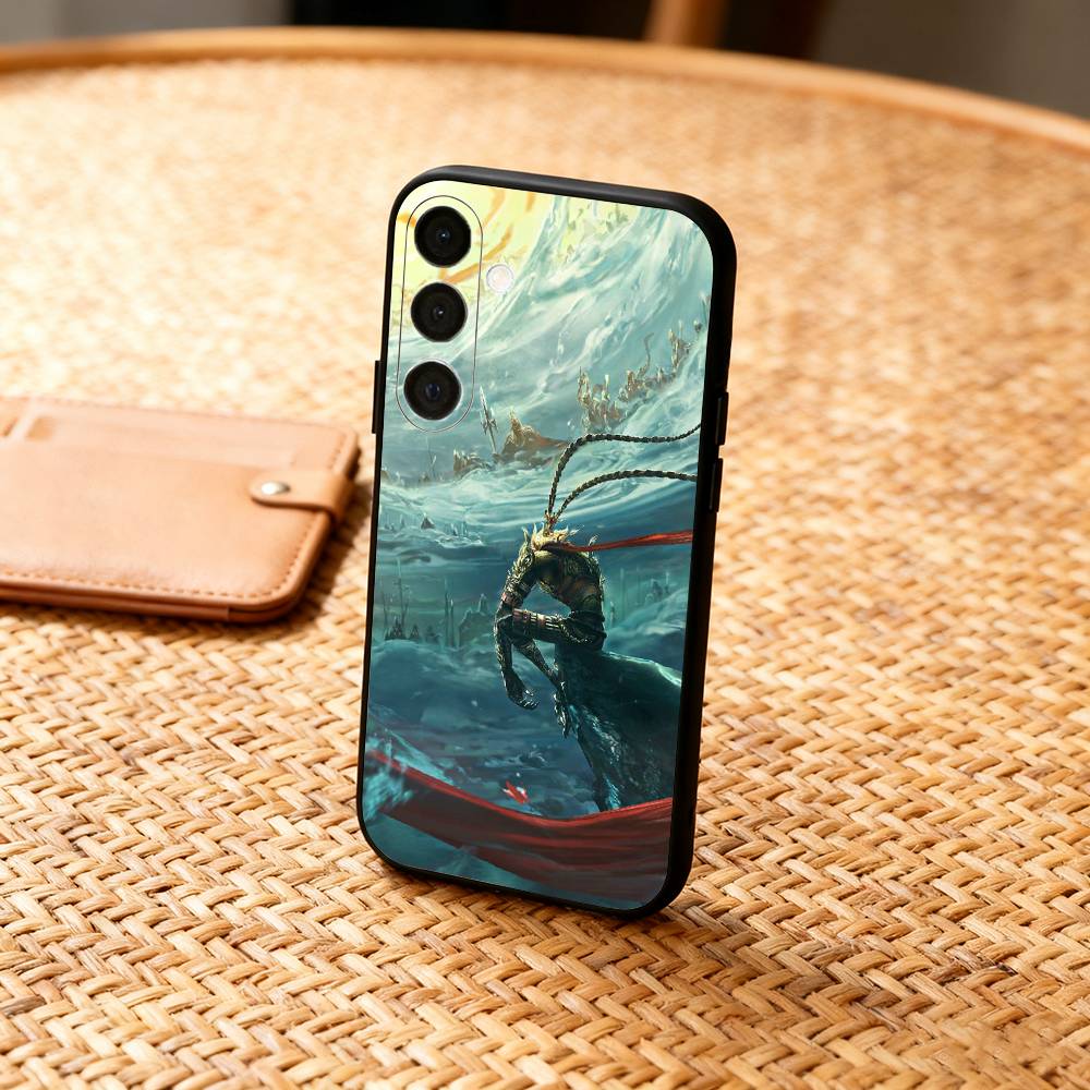 

M-Monkey B-Black Myth Phone Case For Samsung A73,72,71,53,52,51,22,91,80, Soft Black Cover Samsung a51 4g