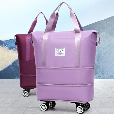 Sac de voyage extensible avec plusieurs compartiments, grande capacité, fermeture à glissière, sac de sport étanche