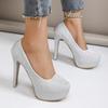 Fashion Women Pumps Stiletto Sexy High Heels Women 2025 New Spring Summer Casual Plus Size Pumps Platform Wedding Shoes Zapatos De Mujer