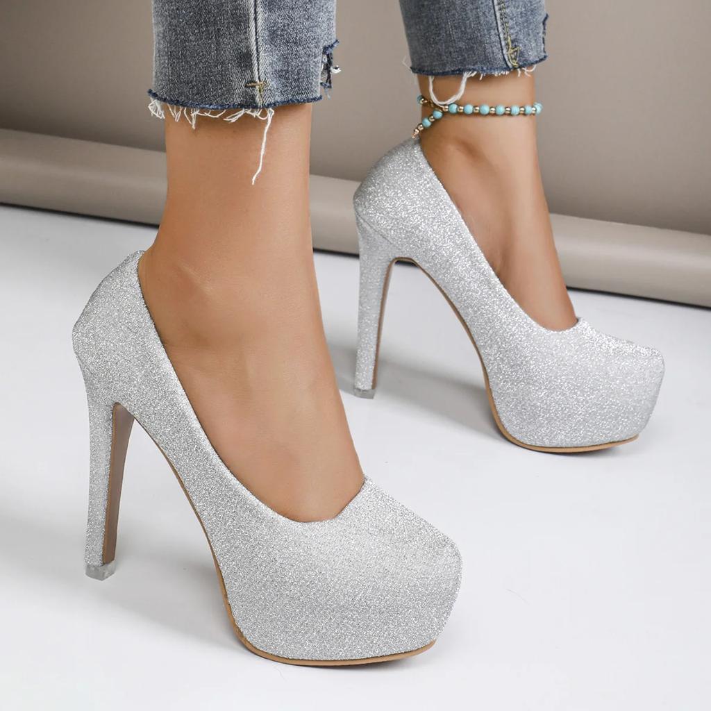 Fashion Women Pumps Stiletto Sexy High Heels Women 2025 New Spring Summer Casual Plus Size Pumps Platform Wedding Shoes Zapatos De Mujer