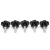 5Pcs Knob Bolt Lathe Hand Grip Twist Knob Nut Screw FiveStar Plum Locking Handle M10x50x30
