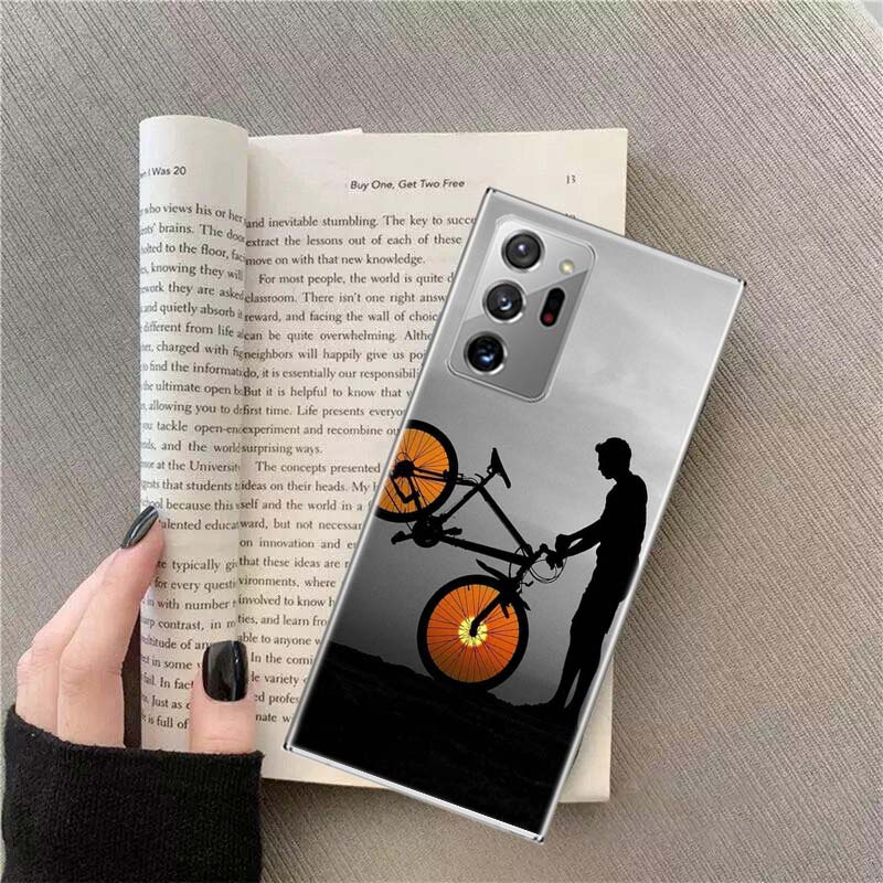 Beautiful Sunset and My Bicycle Phone Case for Samsung A17 A37 A57 A54 A14 A24 A34 A07 A04S A02S A12 A22 A32 A52S A16 A26 A36 A5