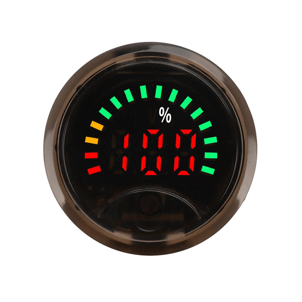 3318 Voltage Indicator High-Precision 3-wire Circular Digital Display Electricity Tester with Power-off Memory Function DC7-100V
