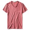 2025 New Summer V-neck T-shirt Men 100% Combed Cotton Solid Short Sleeve T Shirt Men Fitness Undershirt Male Tops Tees