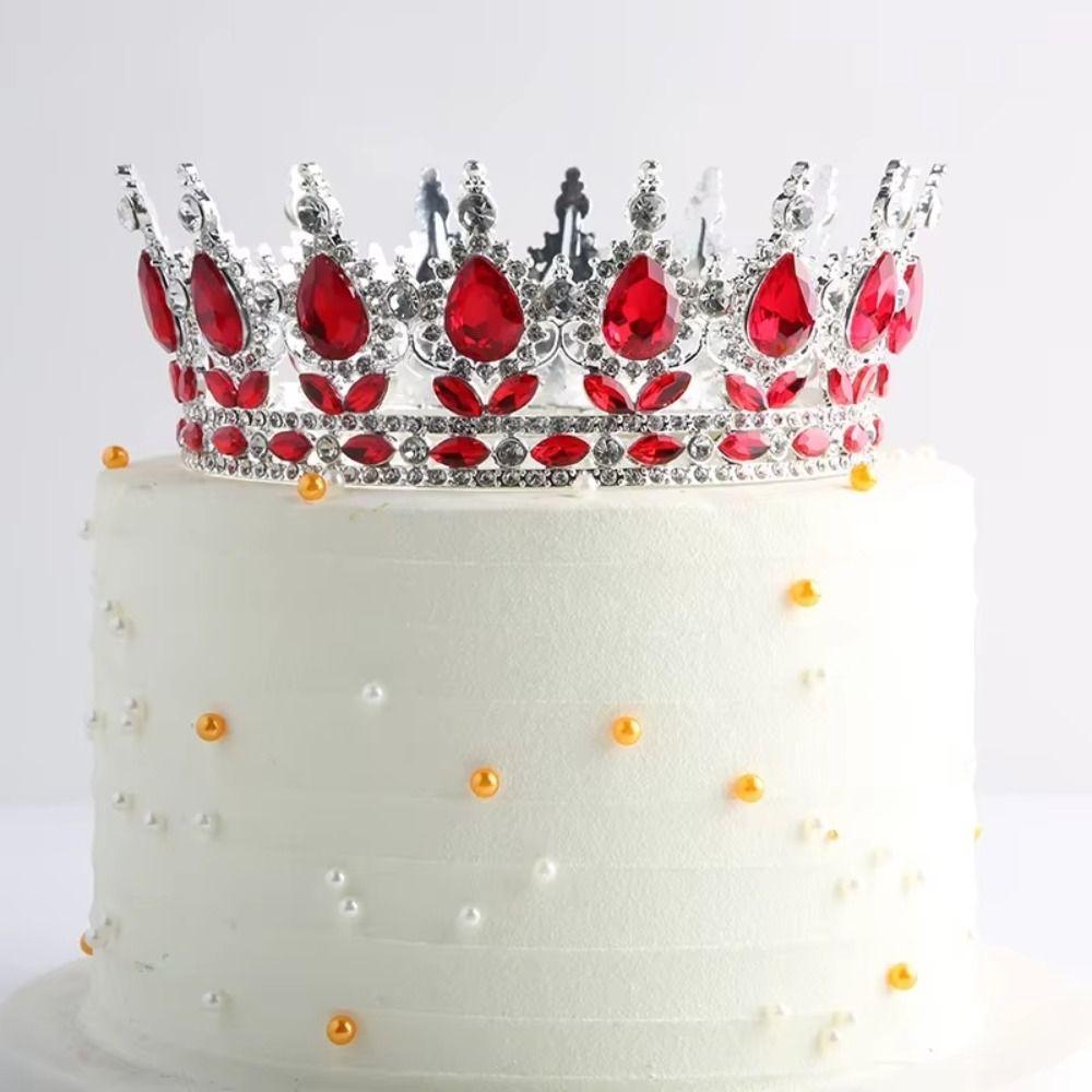 Strass Brautkronen Kuchen Dekorationen Königin Prinzessin Tiara Haar Accessoires