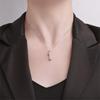 Wang Yibo Inspired S925 Silver Diamond Bone Necklace - Luxurious Unisex Pendant